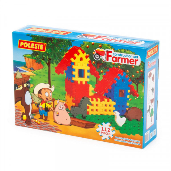 Klocki "Farmer" - 112 elem. (pudełko)