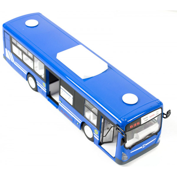 Autobus Zdalnie Sterowany RC z drzwiami niebieski