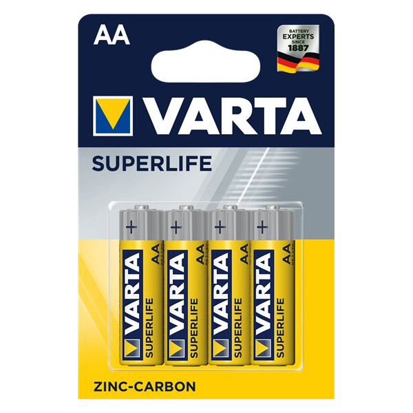 Zestaw baterii cynkowo-węglowe VARTA Superlife R6 AA