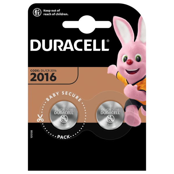 Zestaw baterii litowe Duracell DL 2016 2 szt.