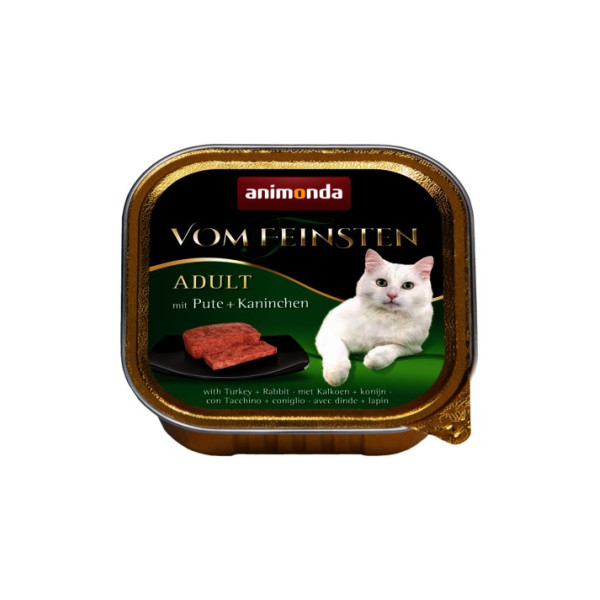 ANIMONDA Vom Feinsten Classic Cat smak: indyk i królik 100g