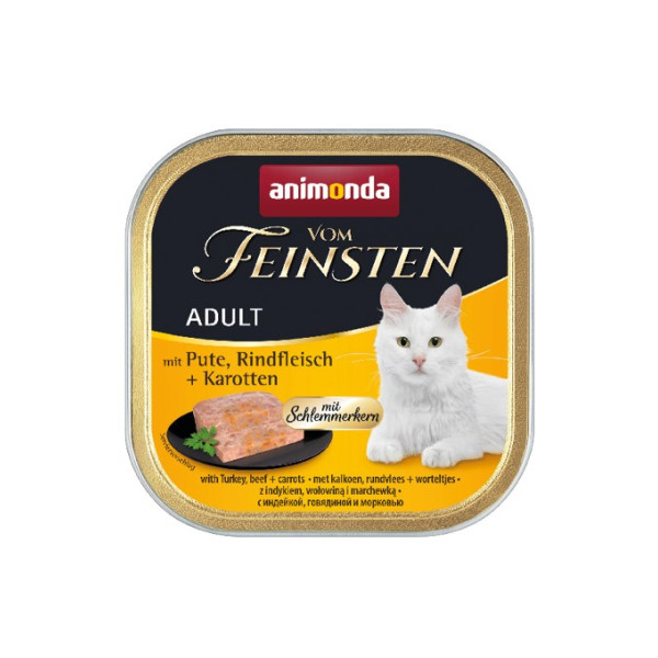 ANIMONDA Vom Feinsten Classic Cat smak: indyk, wołowina + marchewka 100g