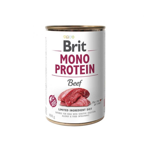 Brit Mono Protein Beef karma mokra dla psa 400g